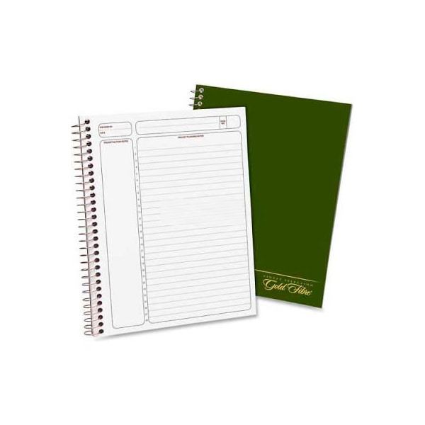 Esselte Esselte Gold Fibre Project Planner, Green Cover, White Paper, 7-3/4" x 9-1/2", 84 Sheets/Pad 20816 - main